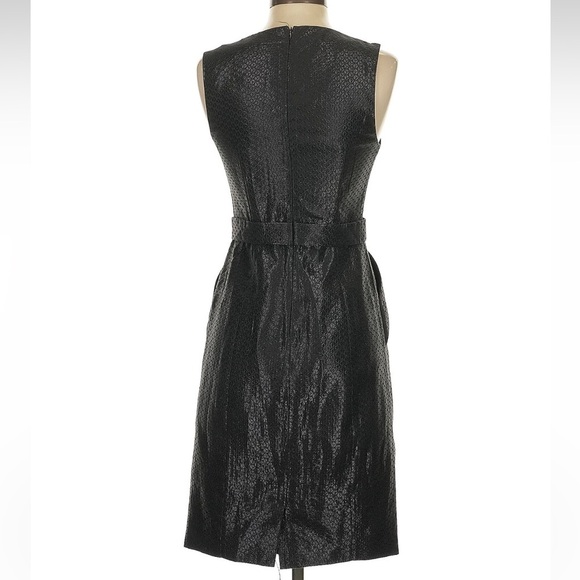 Anthropologie Maeve Cross Front Black Shimmer Cocktail Dress Size 0 XXS XS - Picture 3 of 7